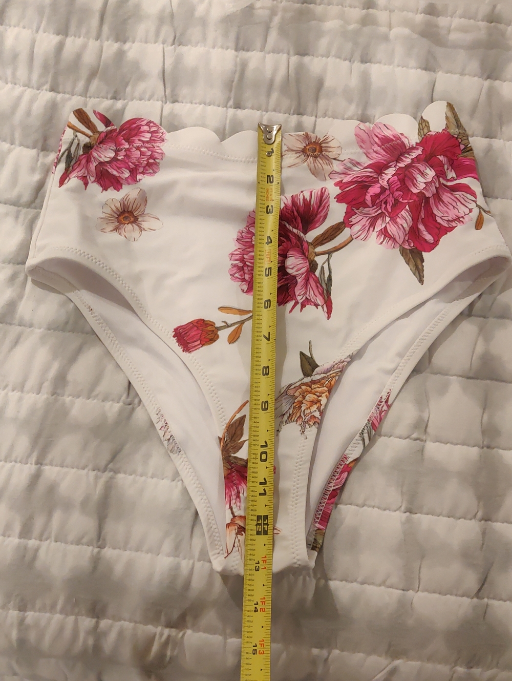 New!Cupshe High Waist Floral Bikini Bottom Summer Beach Y2K Cottagecore Girlhood - Picture 7 of 7